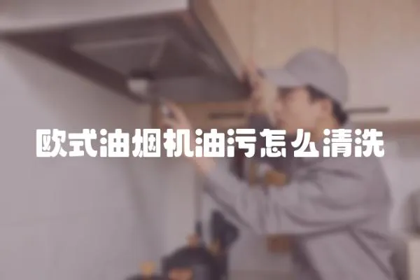 歐式油煙機油污怎么清洗