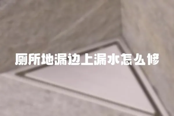 廁所地漏邊上漏水怎么修