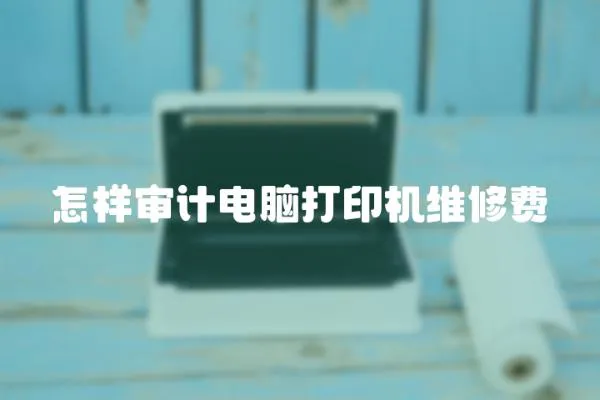 怎樣審計電腦打印機維修費