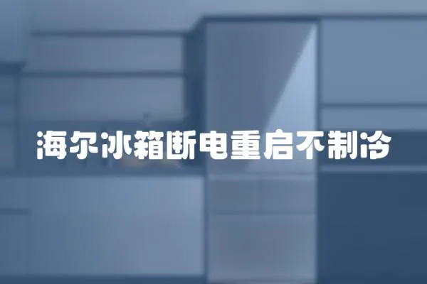 海爾冰箱斷電重啟不制冷