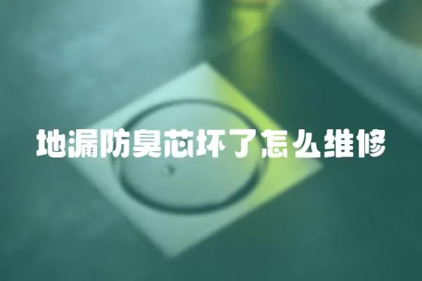 地漏防臭芯壞了怎么維修
