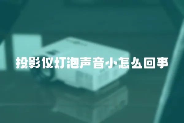 投影仪灯泡声音小怎么回事