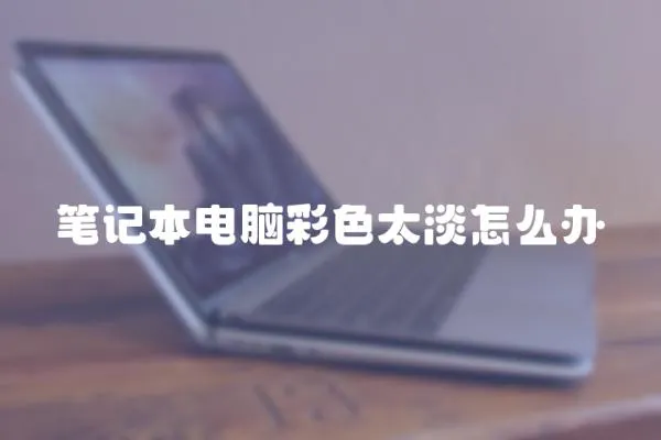筆記本電腦彩色太淡怎么辦