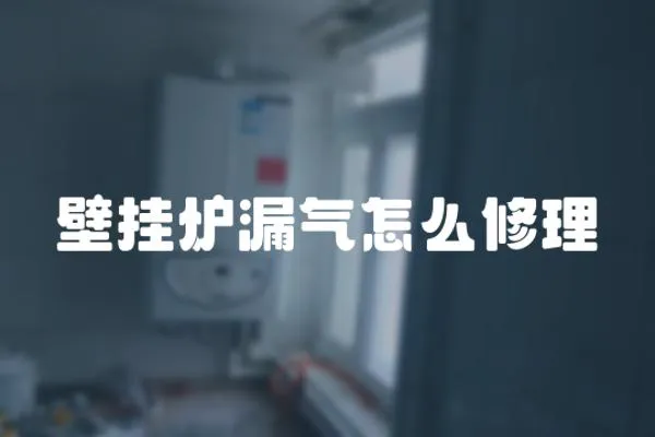 壁掛爐漏氣怎么修理