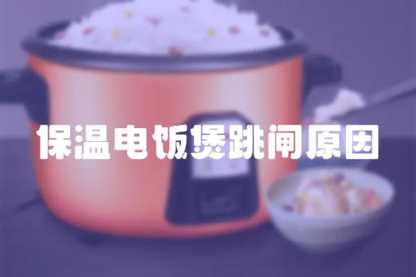 保溫電飯煲跳閘原因