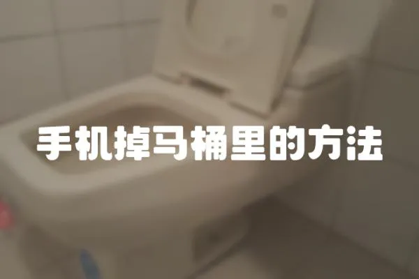 手机掉马桶里的方法