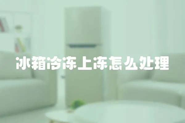 冰箱冷凍上凍怎么處理