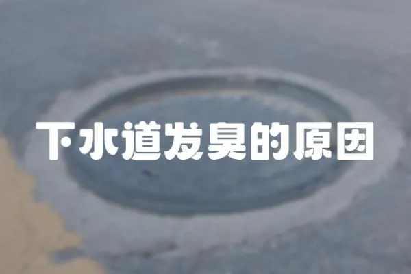 下水道發(fā)臭的原因