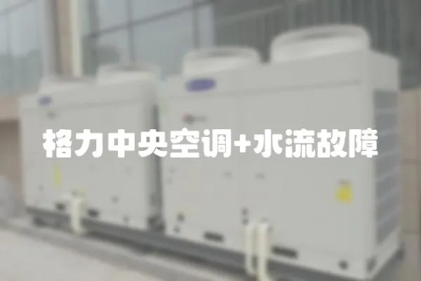 格力中央空調+水流故障