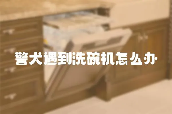 警犬遇到洗碗機怎么辦