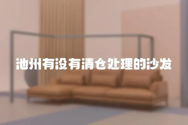 池州有沒有清倉處理的沙發