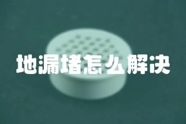 地漏堵怎么解決