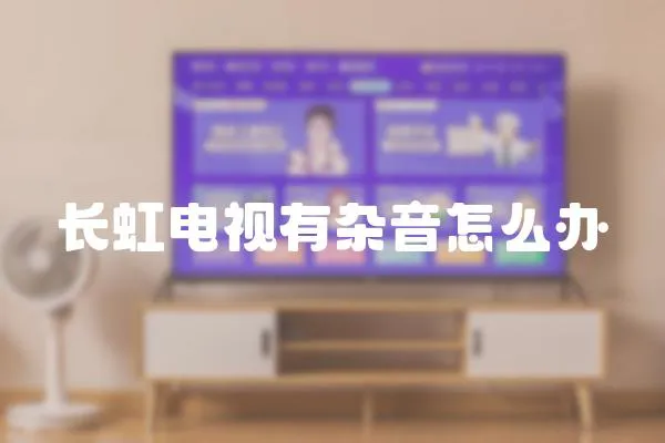 長虹電視有雜音怎么辦