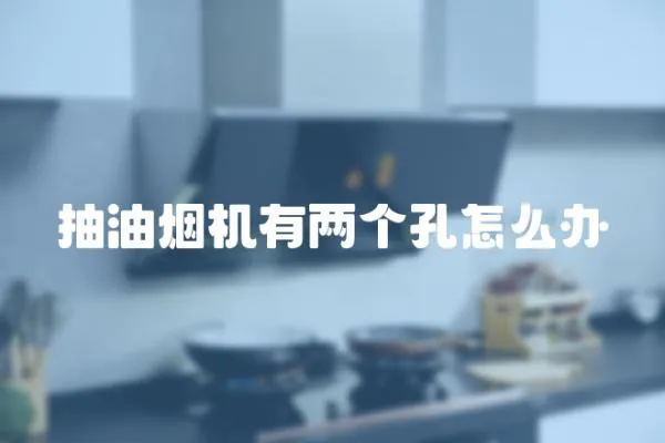抽油煙機有兩個孔怎么辦