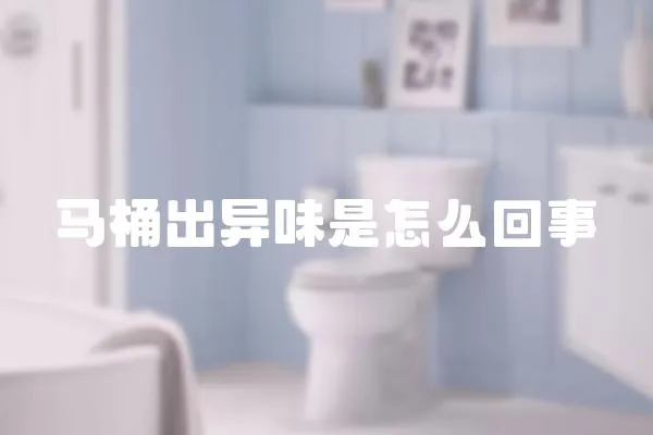 馬桶出異味是怎么回事
