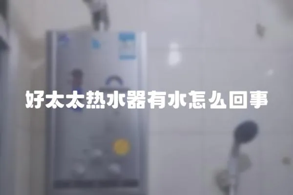 好太太熱水器有水怎么回事