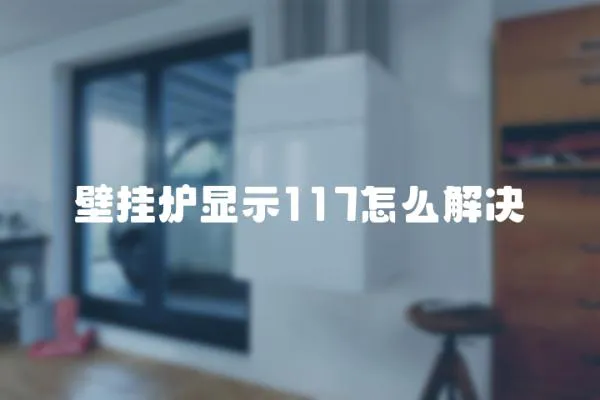 壁掛爐顯示117怎么解決