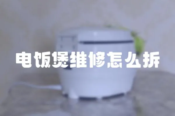 電飯煲維修怎么拆