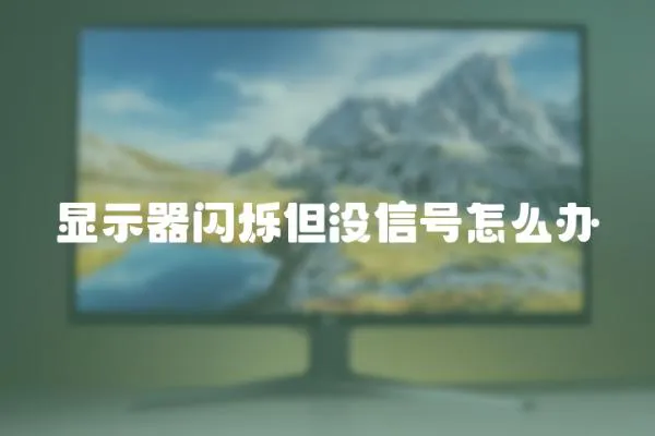 顯示器閃爍但沒(méi)信號(hào)怎么辦