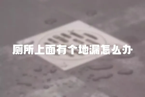 廁所上面有個地漏怎么辦