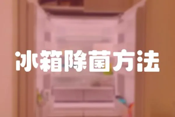 冰箱除菌方法