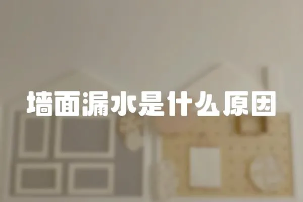墻面漏水是什么原因