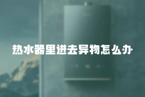 熱水器里進去異物怎么辦