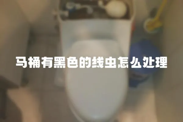 馬桶有黑色的線蟲怎么處理