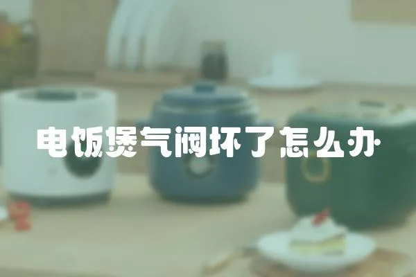 電飯煲氣閥壞了怎么辦