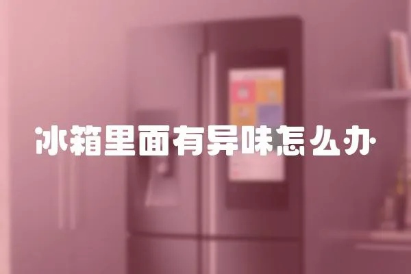 冰箱里面有異味怎么辦