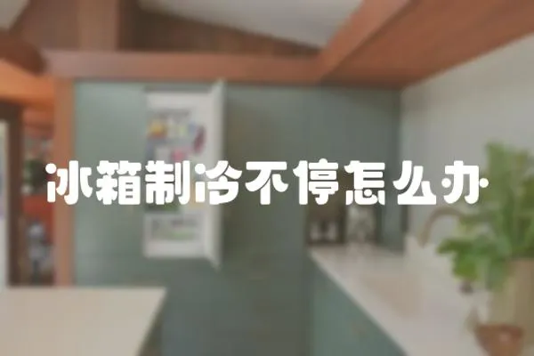 冰箱制冷不停怎么辦