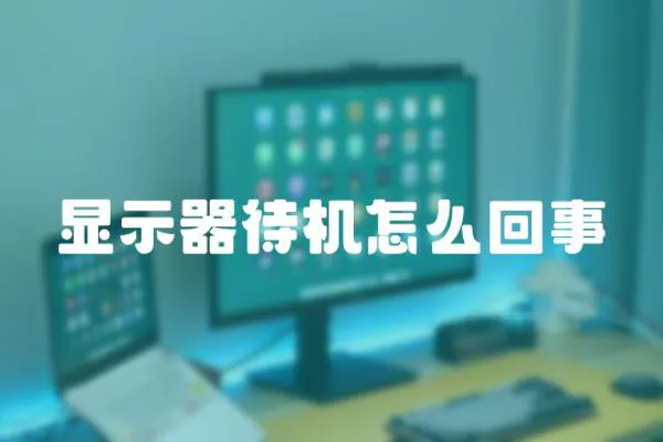 顯示器待機怎么回事