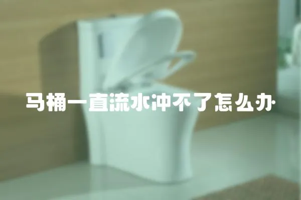 馬桶一直流水沖不了怎么辦