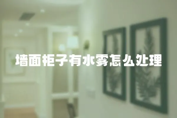 墻面柜子有水霧怎么處理