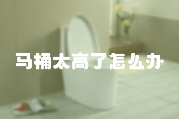 馬桶太高了怎么辦