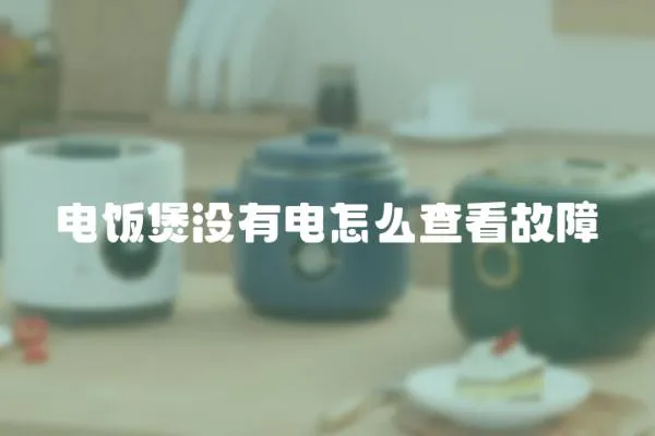 電飯煲沒有電怎么查看故障