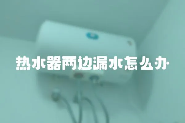 熱水器兩邊漏水怎么辦