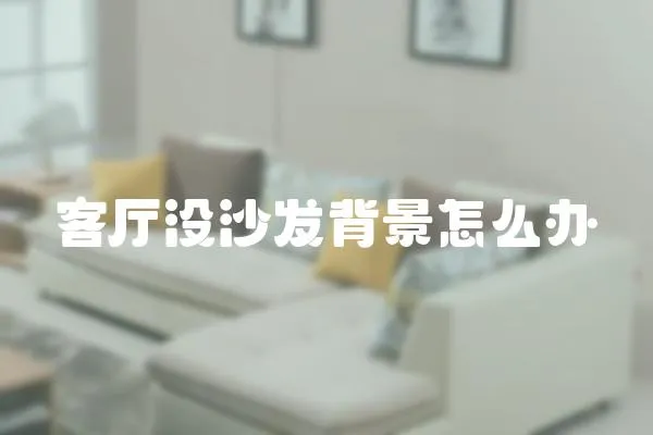 客廳沒沙發背景怎么辦