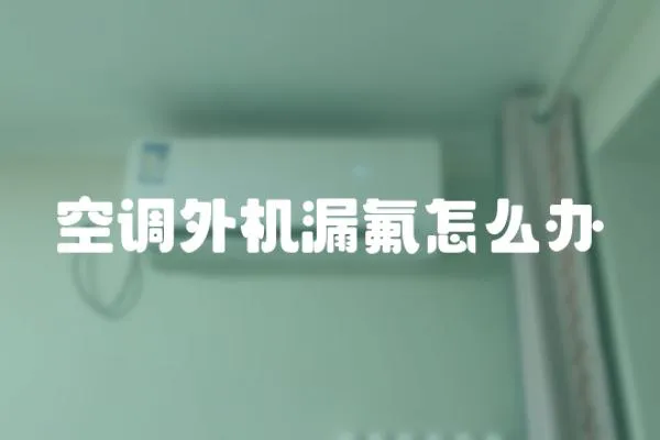 空調(diào)外機(jī)漏氟怎么辦