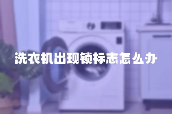 洗衣機(jī)出現(xiàn)鎖標(biāo)志怎么辦