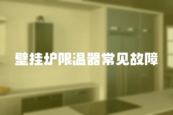 壁掛爐限溫器常見故障