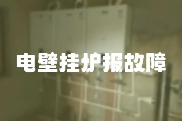 電壁掛爐報故障