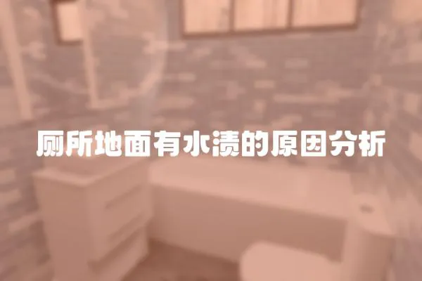 廁所地面有水漬的原因分析