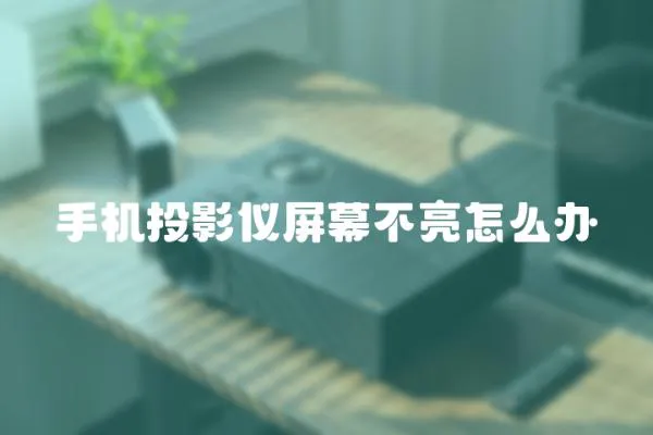 手機投影儀屏幕不亮怎么辦