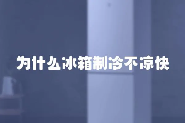 為什么冰箱制冷不涼快