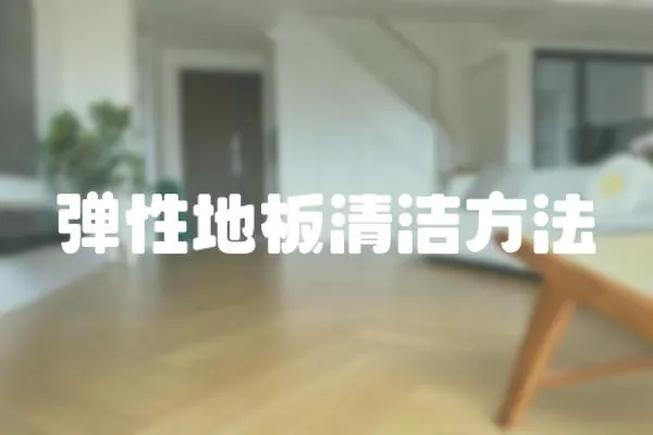 彈性地板清潔方法