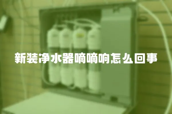 新裝凈水器嘀嘀響怎么回事