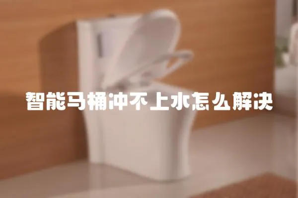 智能馬桶沖不上水怎么解決