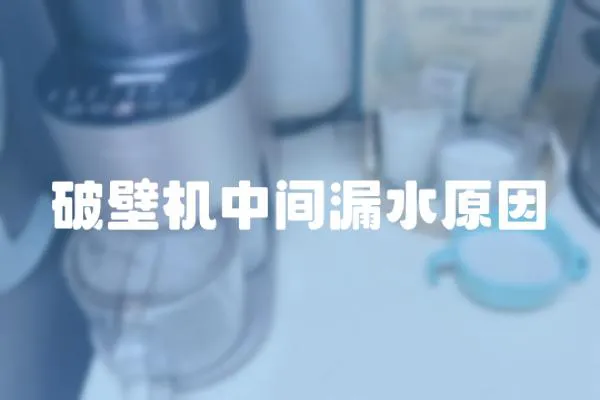 破壁機(jī)中間漏水原因