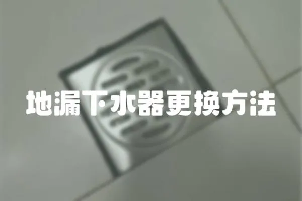 地漏下水器更換方法